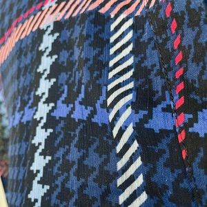 Sheer Blue Flannel Patterned Button-Up/ Branded By Kut From The Kloth/ Size XL